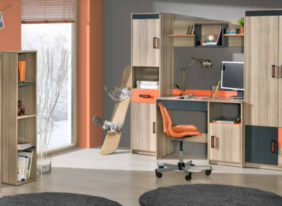 Kinder Komplett Set Jugend Zimmer Bett Kommode Schrank Tisch Büro